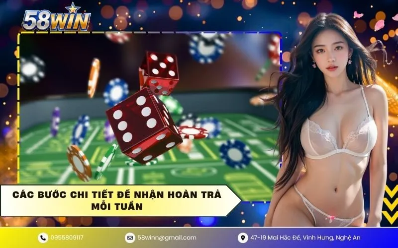 Các bước chi tiết để nhận hoàn trả mỗi tuần