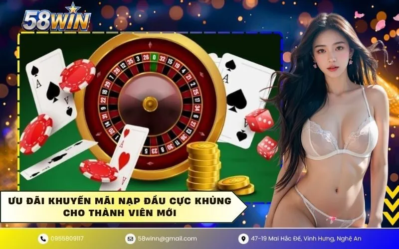 Ưu đãi khuyến mãi nạp đầu cực khủng cho thành viên mới